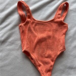 Womens Coral One Piece Swimsuit